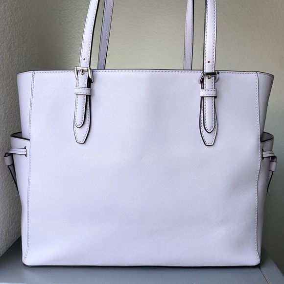 Michael Kors Gilly XL Drawstring Tote Saffiano Leather in Lavender Mist Color - Picture 2 of 12